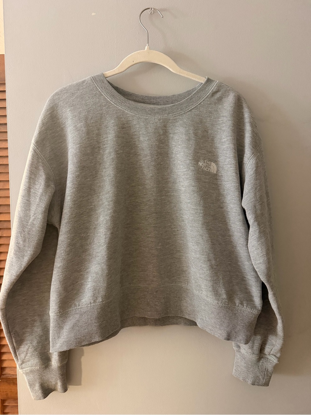 The North Face Light Heather Gray Crewneck Sweatshirt